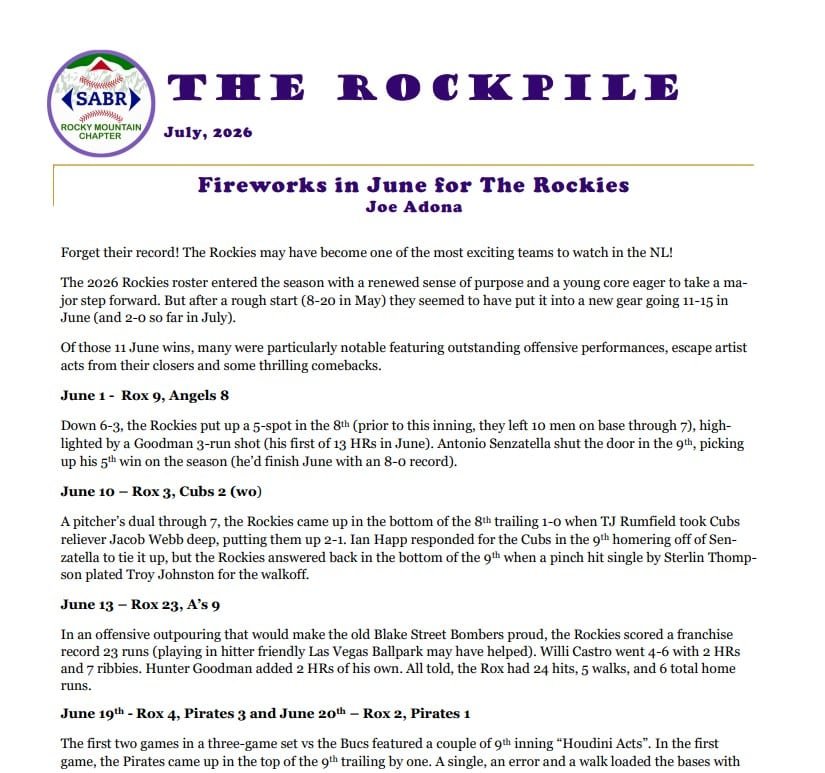July 2026 Newsletter